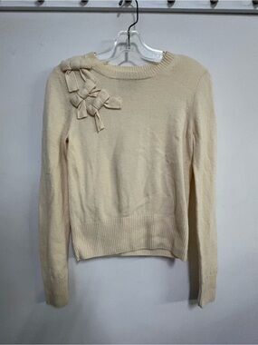 Juicy Couture Ivory Sweater with Bow Accent